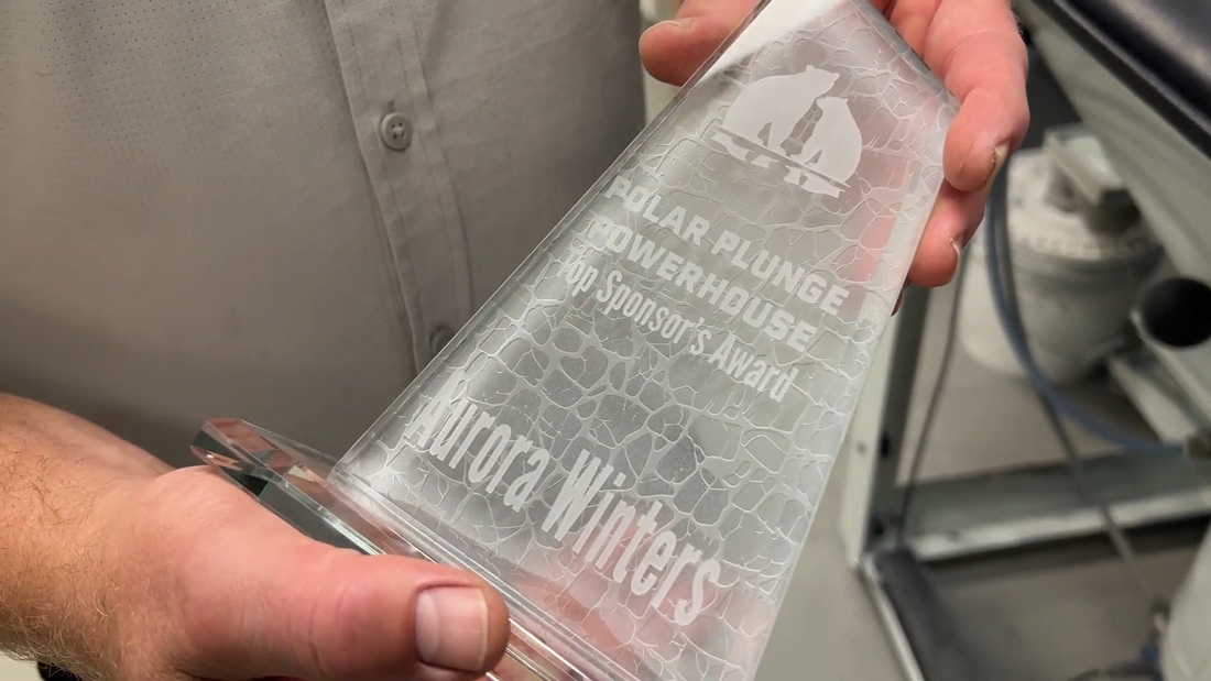 finish stage carved back blasted award