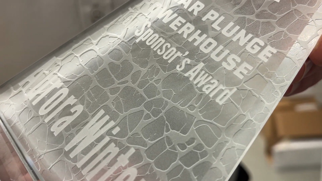 engrave and etch high end awards with IKONICS Imaging