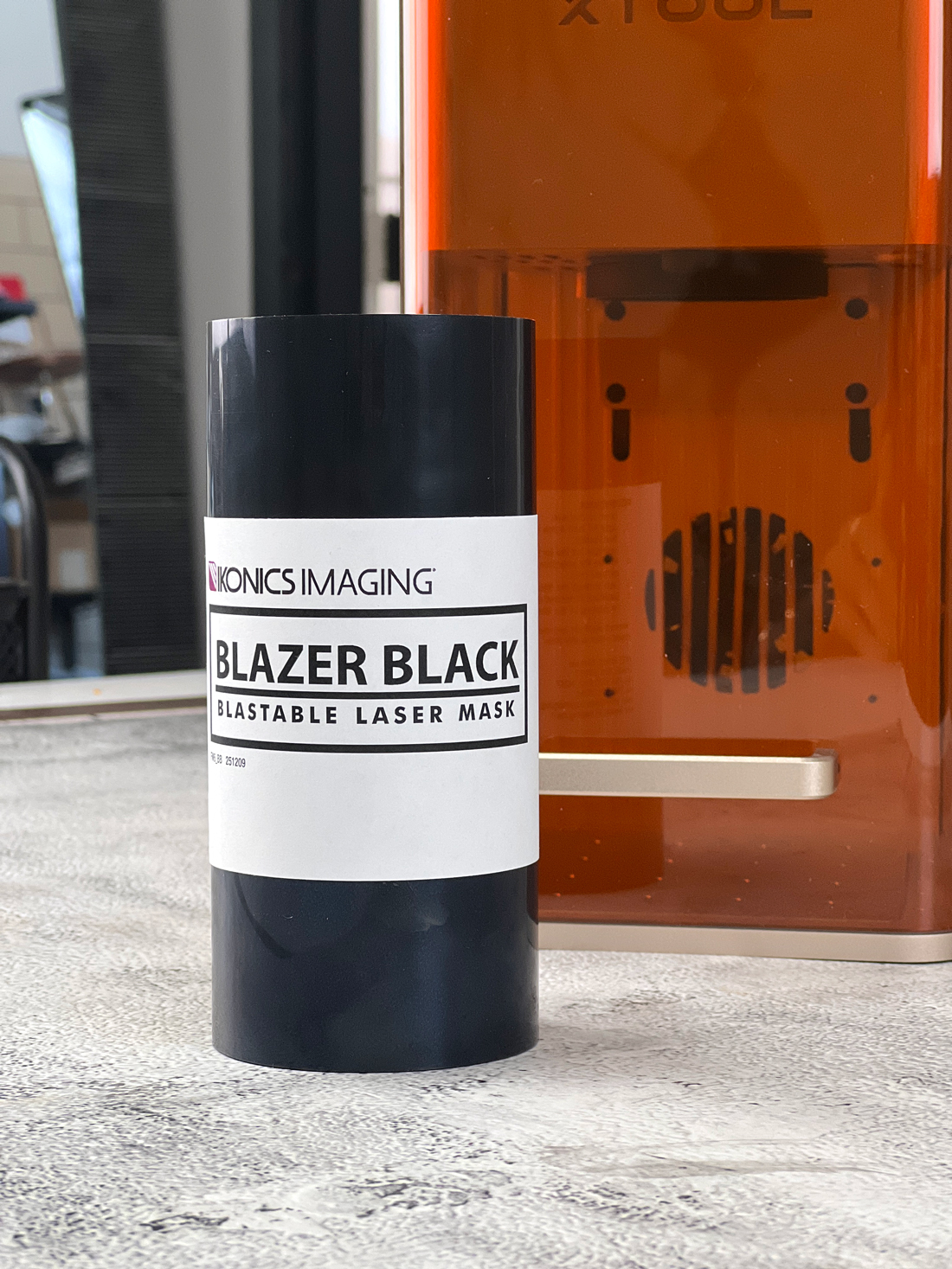 blazer black film for diode laser engraving on glass