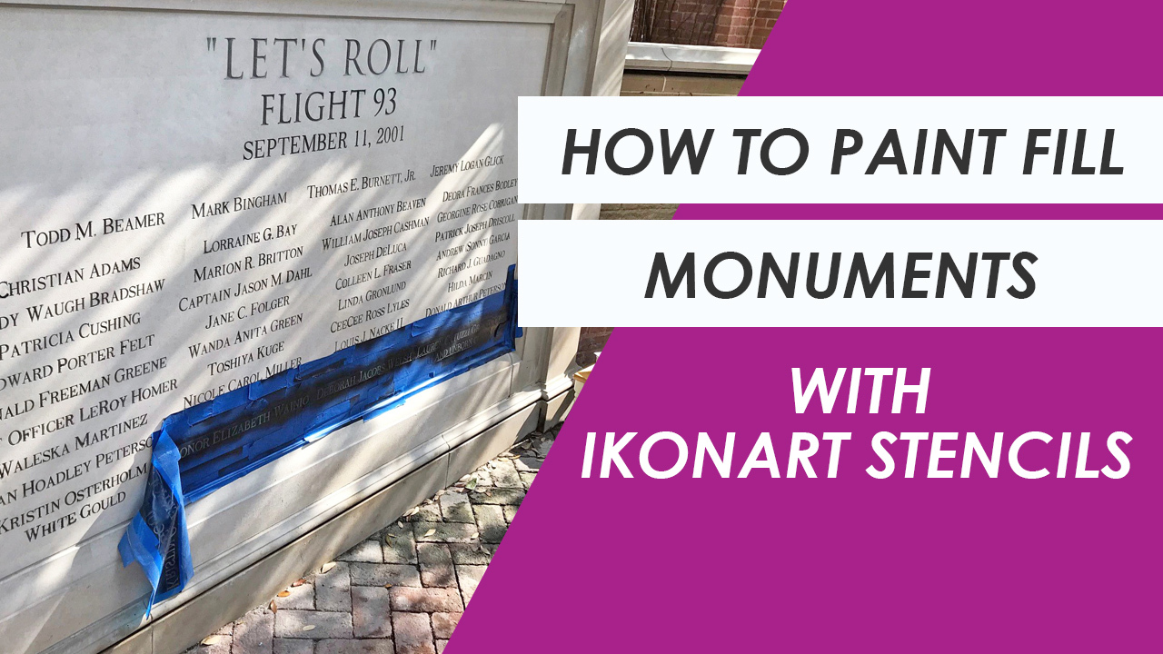 Ikonart for paint filling monuments