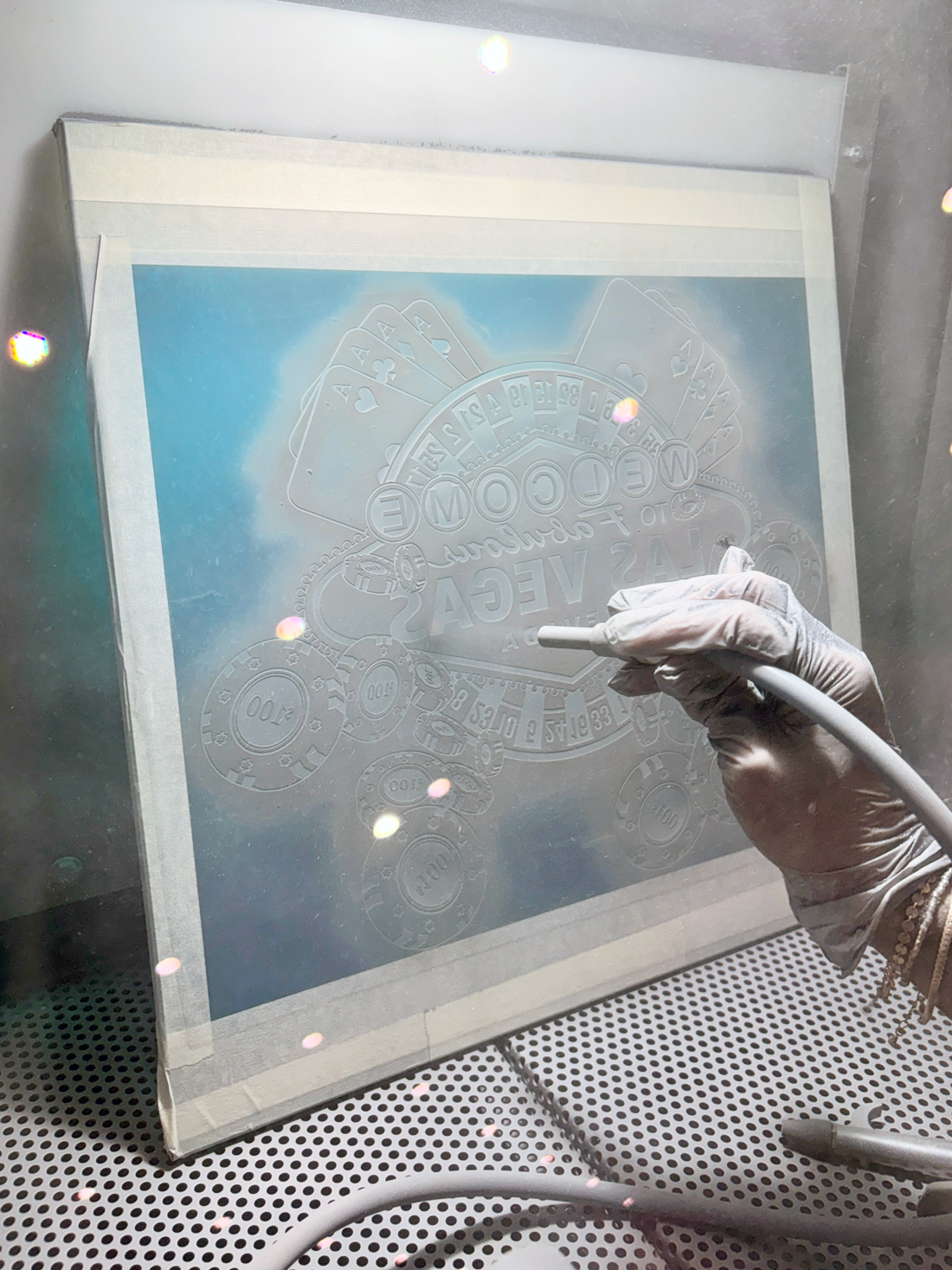 sandcarved las vegas sign